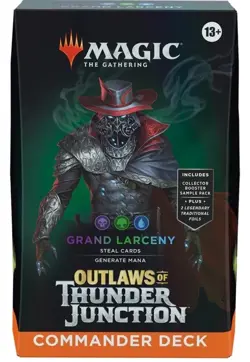 Outlaws of Thunder Junction: Commander Deck Grand Larceny MTG Brand New Sealed - Image 1