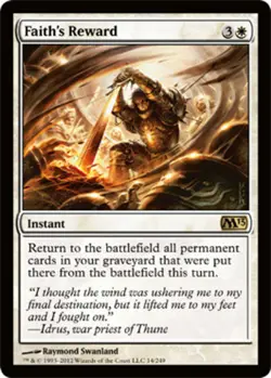 Mint/Near-Mint, English - 1 x MTG Faith's Reward Magic 2013 - Image 1