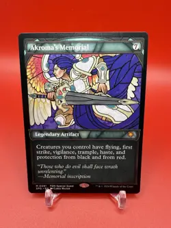 MTG Akroma’s Memorial 0081 Borderless Foundations Special Guests NM - Image 1