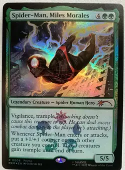 NM Magic The Gathering Spider-Man Miles Morales Foil Promo P0008 MTG - Image 1