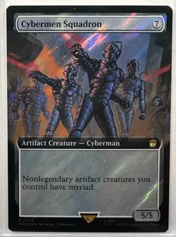 Cybermen Squadren (Extended Art) (Surge Foil) Magic, MTG, Doctor Who (1048) - Image 1