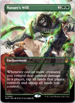 Nature's Will (Anime Borderless) Wilds of Eldraine: Enchanting Tales, 82 NM - Image 1