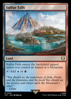 Sulfur Falls #333 (NM) - MTG - Tales of Middle Earth LOTR Magic Gathering - Image 1