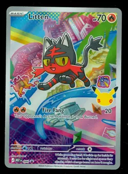 Pokemon LITTEN MEP 044 Ascended Heroes - 1st Partner FULL ART PROMO - Card A - Image 1