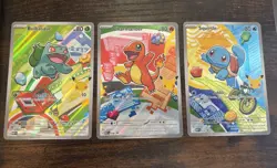 Pokemon First Partner Kanto Promos - Bulbasaur 37, Charmander 38, & Squirtle 39 - Image 1
