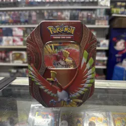 Pokemon Ho-Oh GX Mysterious Powers 2017 Tin TCG 2017 {BRAND NEW/SEALED/UNOPENED} - Image 1