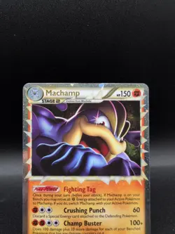Machamp (Prime) 95/102 - Triumphant Holo Rare Pokemon TCG MP - Image 2