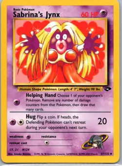 Pokemon TCG Sabrinas Jynx 57/132 Gym Challenge HP - Image 1