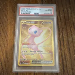 Pokemon Mew ex Hyper Rare Holo 205/165 Scarlet & Violet 151 PSA 10 2023 - Image 1