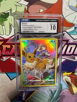CGC 10 Eevee TG11/TG30 Trainer Gallery - Brilliant Stars - Pokemon - SHIPS FAST - Image 1