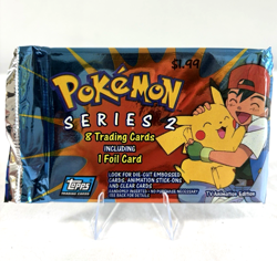 Topps 2000 Pokemon TV Animation Series 2 Booster Pack Collector’s Edition SEALED - Image 1