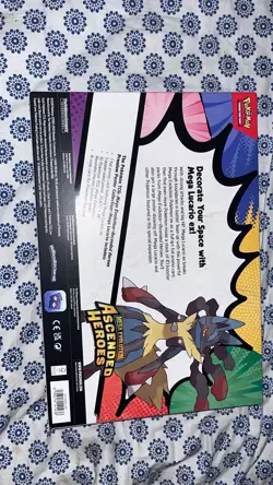 Pokemon TCG Ascended Heroes Premium Poster Collection Mega Lucario 🚚 Fast Ship - Image 2