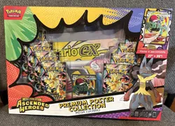 Pokemon TCG Ascended Heroes Premium Poster Collection Mega Lucario ( New/Sealed) - Image 1