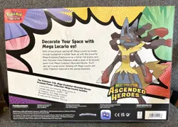 Pokemon TCG Ascended Heroes Premium Poster Collection Mega Lucario ( New/Sealed) - Image 2