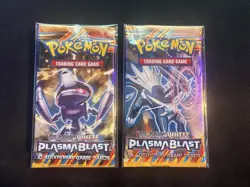 (2x) 2013 Pokemon Plasma Blast Booster Pack Black White Dialga Genesect Sealed - Image 1