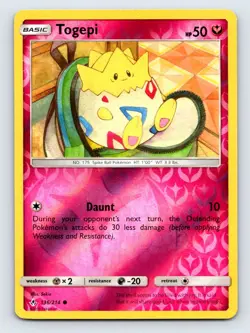 2019 Pokemon Unbroken Bonds TOGEPI Reverse Holo 136/214 - Image 1