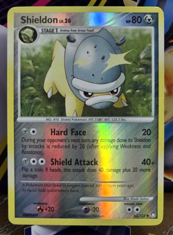 Shieldon Reverse Holo 63/123 2007 Pokemon Diamond & Pearl Mysterious TreasuresMP - Image 1