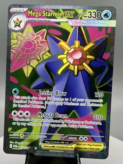 Mega Starmie EX 102/088 Full Art Ultra Rare Pokemon TCG: Perfect Order - Image 1