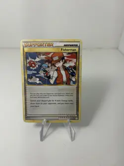 Fisherman 92/123 Pokemon HGSS Non Holo Mp-HP - Image 1