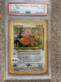 LICKITUNG POKEMON SOUTHERN ISLANDS PROMO 2001 16 PSA 10 - Image 1