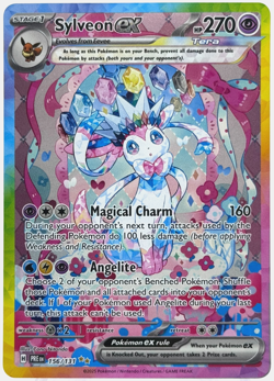 Pokemon Sylveon ex Prismatic Evolution 156/131 Special Illustration Rare TCG - Image 1