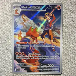 Pokemon TCG Ethan's Magcargo ASC Full Art Holo Rare 222/217 2026 Stage 1 Fire - Image 1
