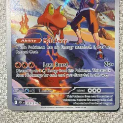 Pokemon TCG Ethan's Magcargo ASC Full Art Holo Rare 222/217 2026 Stage 1 Fire - Image 3