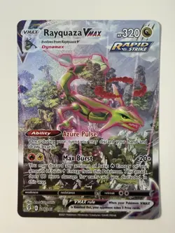 Pokemon Rayquaza VMAX Alternate Art Secret Rare Holo 218/203 Evolving Skies - Image 1