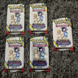 Pokemon TCG Phantasmal Flames (Mega Evolution) Fun Packs 5 Sealed Packs - Image 1