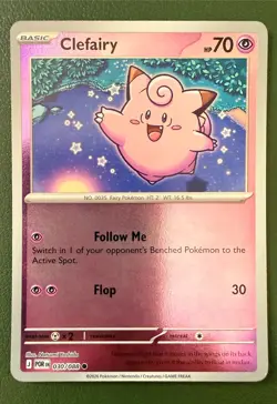 Pokemon TCG Clefairy 30/88 Perfect Order Reverse Holo NM - Image 1