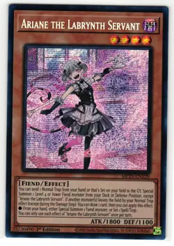 ARIANE THE LABRYNTH SERVANT MP23-EN228 PRISMATIC SECRET RARE YU-GI-OH TCG - Image 1