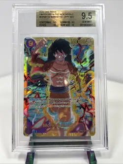 One Piece Emperors in the New World OP09 Monkey D Luffy SEC HOLO BGS 9.5 ENG - Image 1