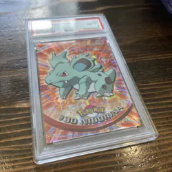 2000 Topps Chrome Pokemon Series 1 Tekno Nidorina #30 PSA 8 Near Mint - Image 2