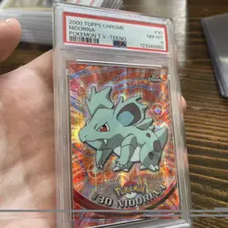2000 Topps Chrome Pokemon Series 1 Tekno Nidorina #30 PSA 8 Near Mint - Image 3