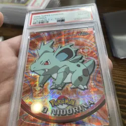 2000 Topps Chrome Pokemon Series 1 Tekno Nidorina #30 PSA 8 Near Mint - Image 4