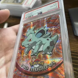 2000 Topps Chrome Pokemon Series 1 Tekno Nidorina #30 PSA 8 Near Mint - Image 5