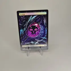 Swamp Foil 0289 Dragon Eye Basic Land Full Art Tarkir Dragonstorm MTG Magic LP - Image 1