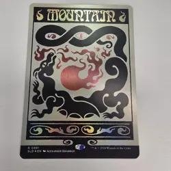 MTG Mountain (0891) (Rainbow Foil) Secret Lair Drop Foil Magic The Gathering - Image 1