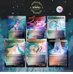 MTG New - Secret Lair x Hatsune Miku: Sakura Superstar EN - Rainbow Foil Edition - Image 1