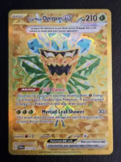 Pokemon TCG Teal Mask Ogerpon ex 221/167 Twilight Masquerade Hyper Rare NM - Image 2