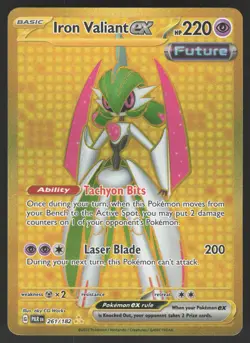Iron Valiant ex 261/182 Hyper Rare Pokemon TCG Paradox Rift NM - Image 1