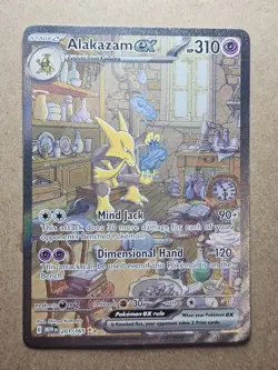 Pokemon Alakazam ex Scarlet & Violet 151 201/165 Ultra Rare Full Art Holo - Image 1