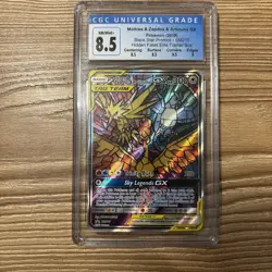 Pokemon TCG Moltres Zapdos Articuno GX SM210 Hidden Fates Promo CGC 8.5 - Image 1