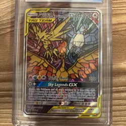 Pokemon TCG Moltres Zapdos Articuno GX SM210 Hidden Fates Promo CGC 8.5 - Image 4