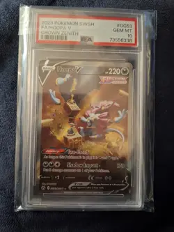 2023 Pokemon TCG SWSH Crown Zenith FA/Hoopa V GG53/GG70 Full Art PSA 10 - Image 1