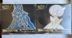 LOT Mega Evolution Lucario and Gardevoir Pokemon Center ETB Set Brand New Sealed - Image 1