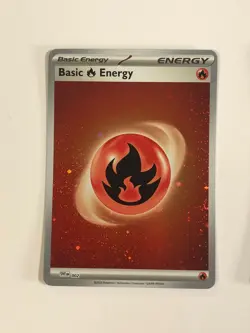Pokemon TCG 151 Holographic Fire Energy 002 Near Mint - Image 1
