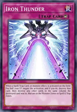 Yugioh! Iron Thunder Mega-Pack MP25-EN058 Prismatic Secret Rare - Image 1