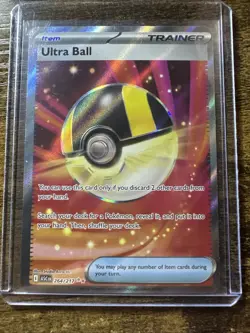 Ultra Ball 264/217 Ultra Rare, Ascended Heroes, Full Art Holo, Pokemon TCG, NM - Image 1