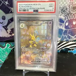Pokemon 2023 Alakazam ex 201/165 SIR Scarlet & Violet 151 PSA 9 - Image 1